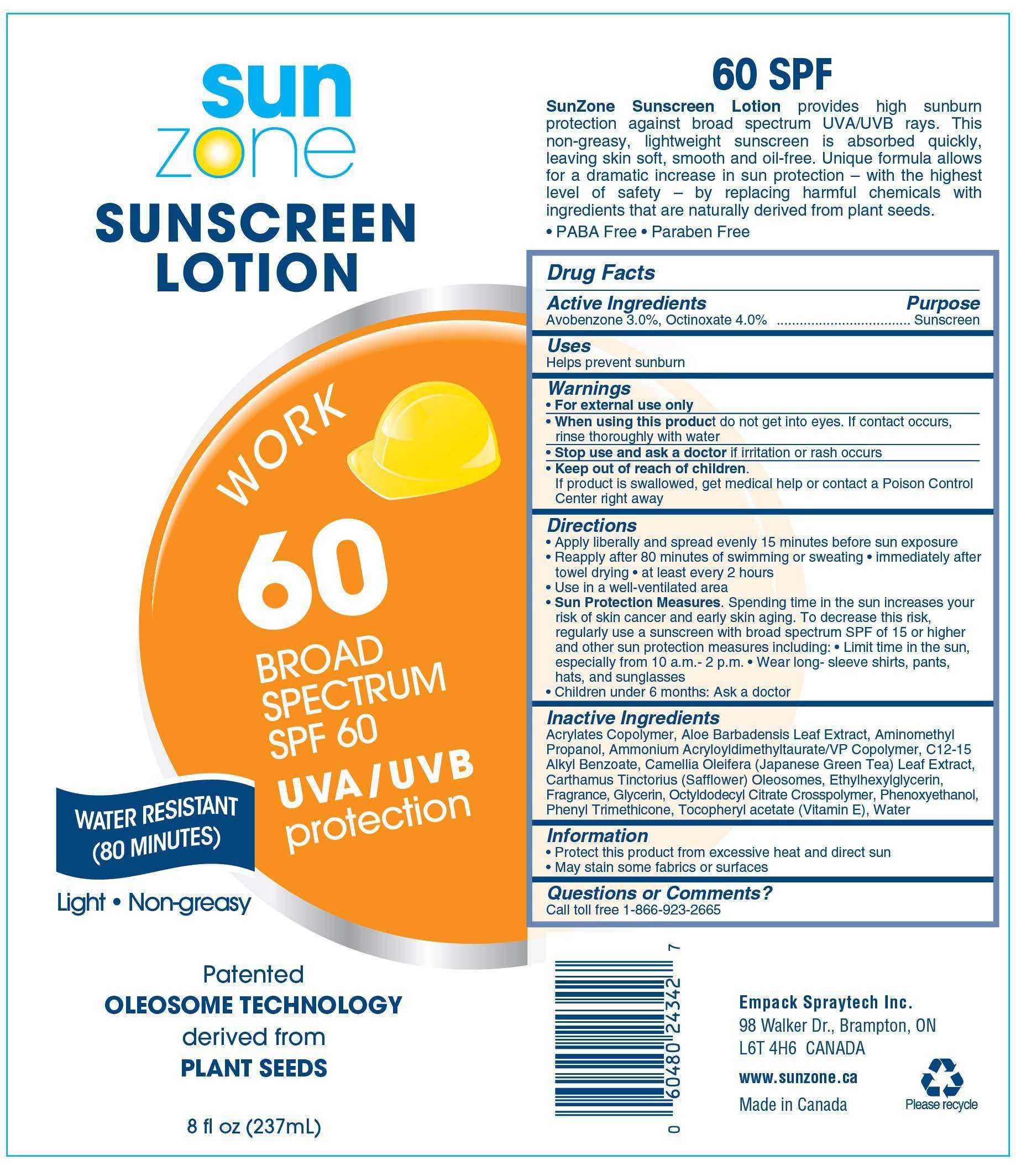 SunZone Work Sunscreen SPF-60